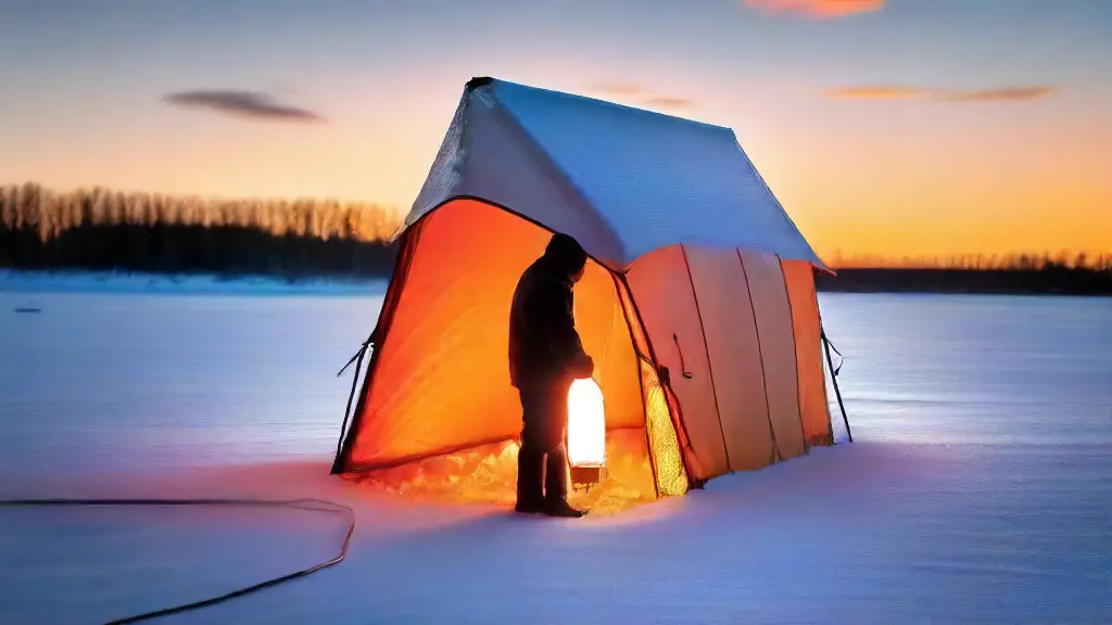 Setting Up a Portable Heater in Ice Fishing Shelters