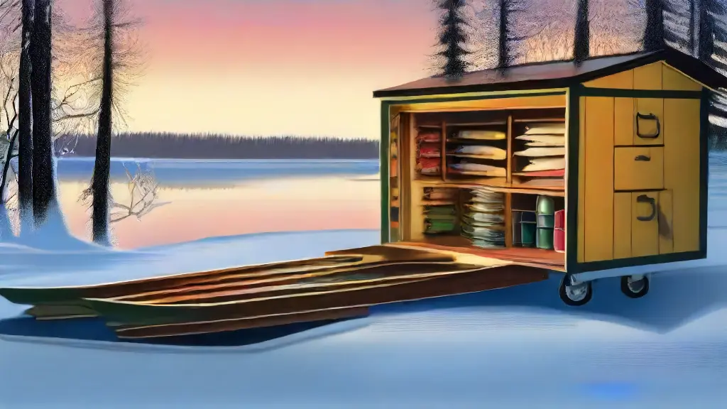 How to Organize Gear in Portable Fish Houses