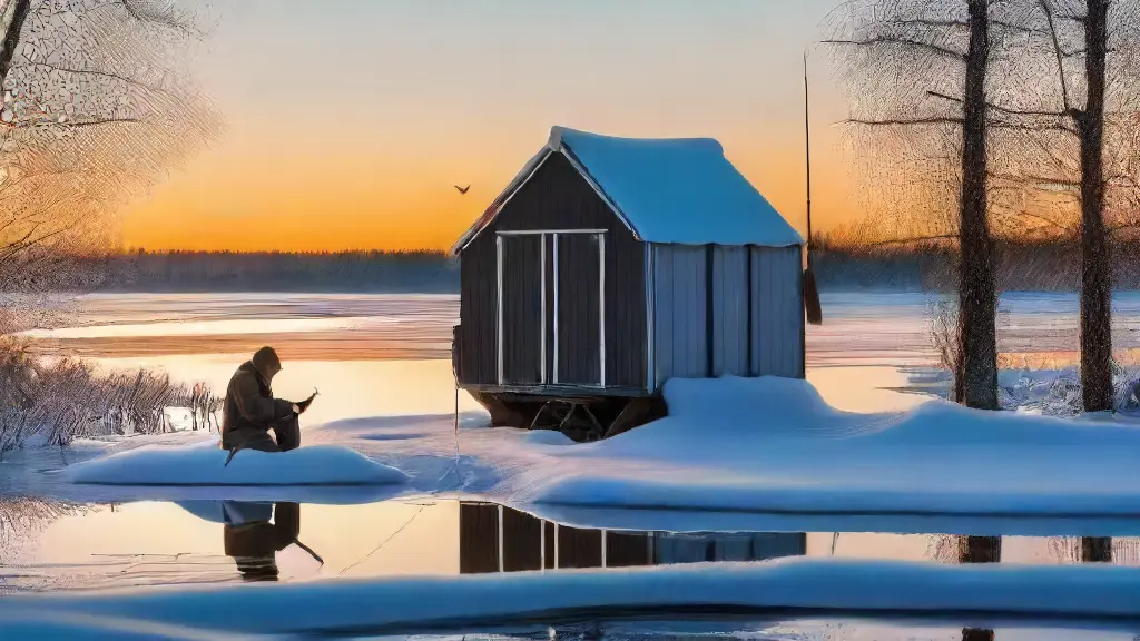 How to Set Up a Portable Fish House on Uneven Ice