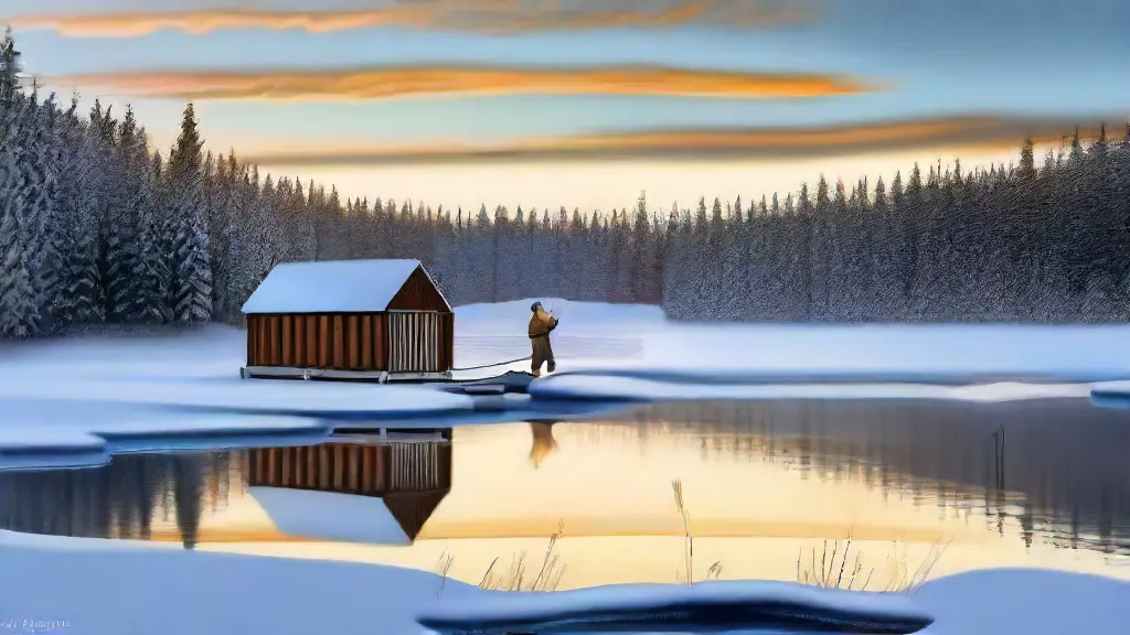 How to Set Up Portable Fish Houses in Deep Snow