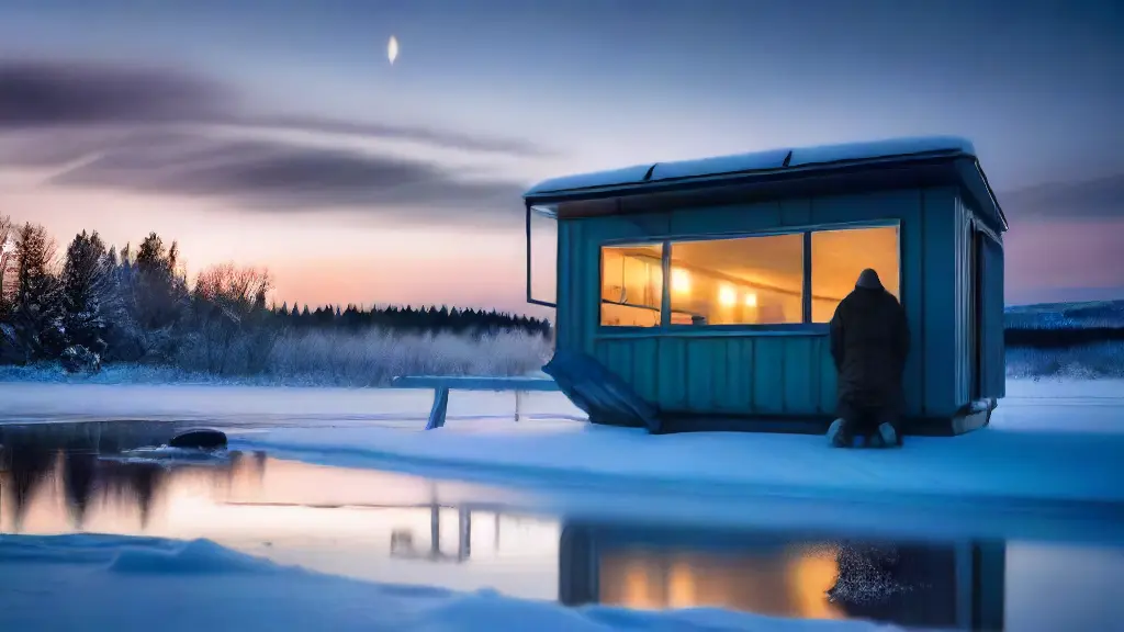 Portable Fish Houses with Built-In Lighting