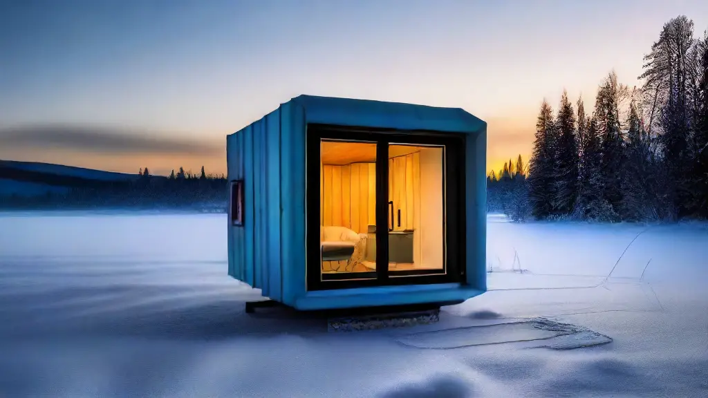 Portable Fish Houses with Built-In Lighting
