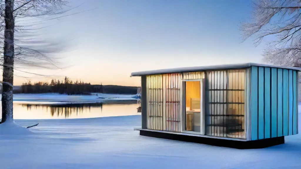 Portable Fish Houses with Windows for Better Visibility