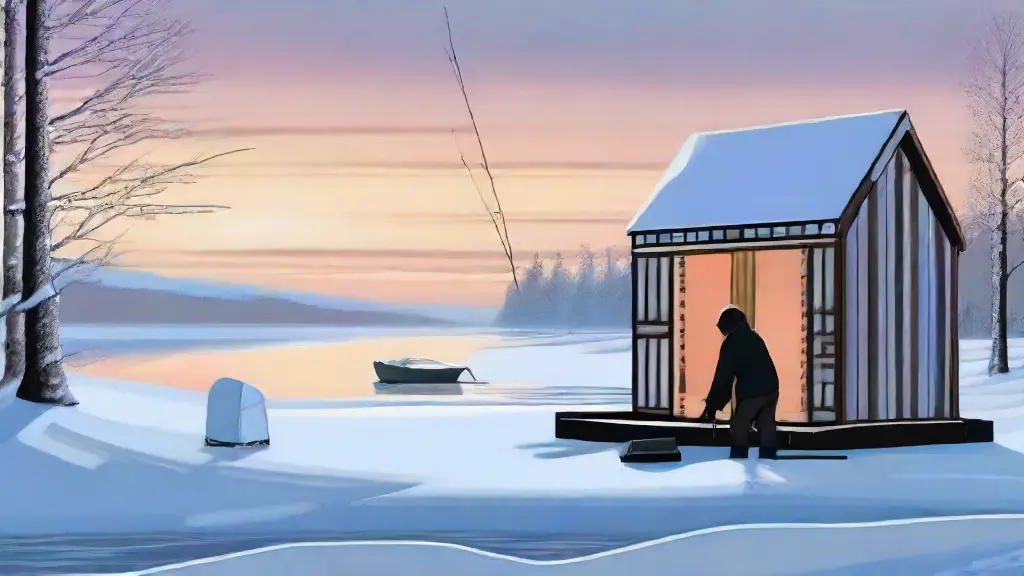 Setting Up Portable Fish Houses Quickly