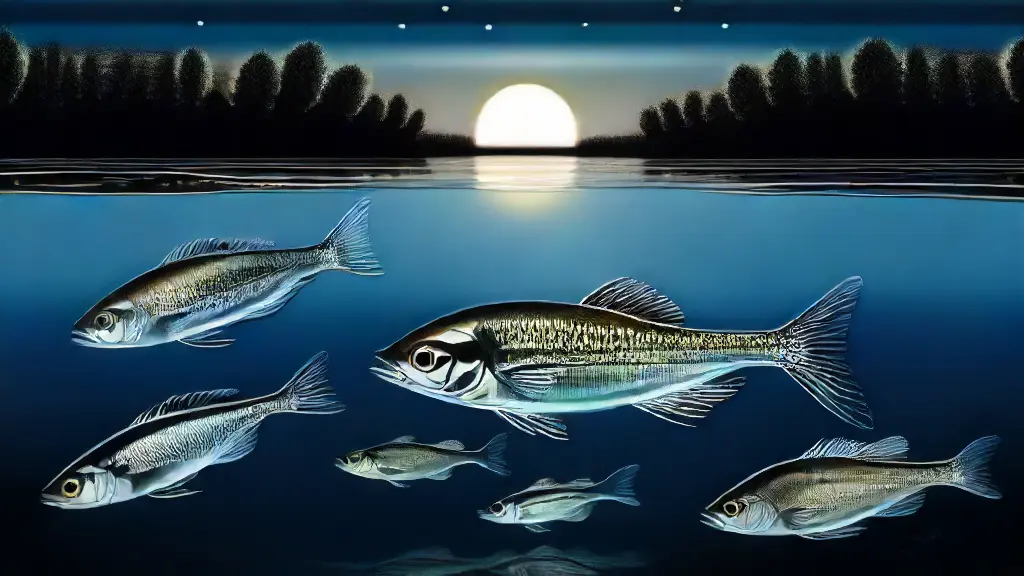 How Bait Fish Behavior Changes at Night