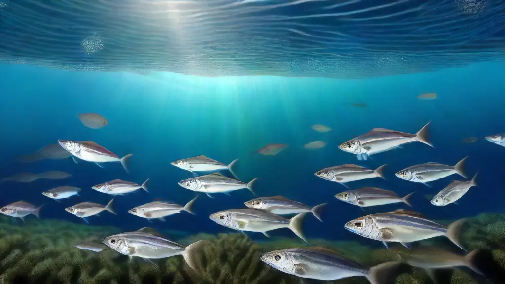 How Bait Fish Behavior Changes with Water Depth